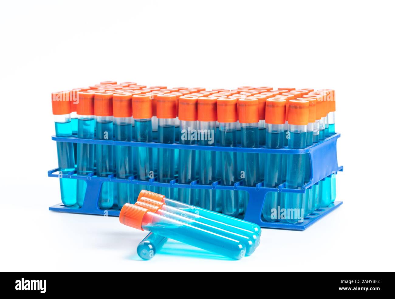 Test tubes with chemical samples in science laboratory Stock Photo - Alamy