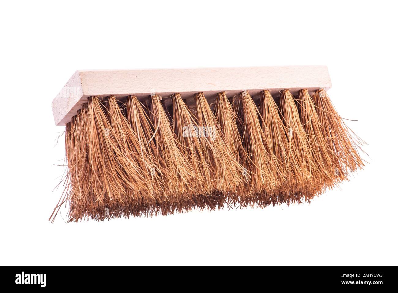 Sweeping brush tool isolated on white background Stock Photo