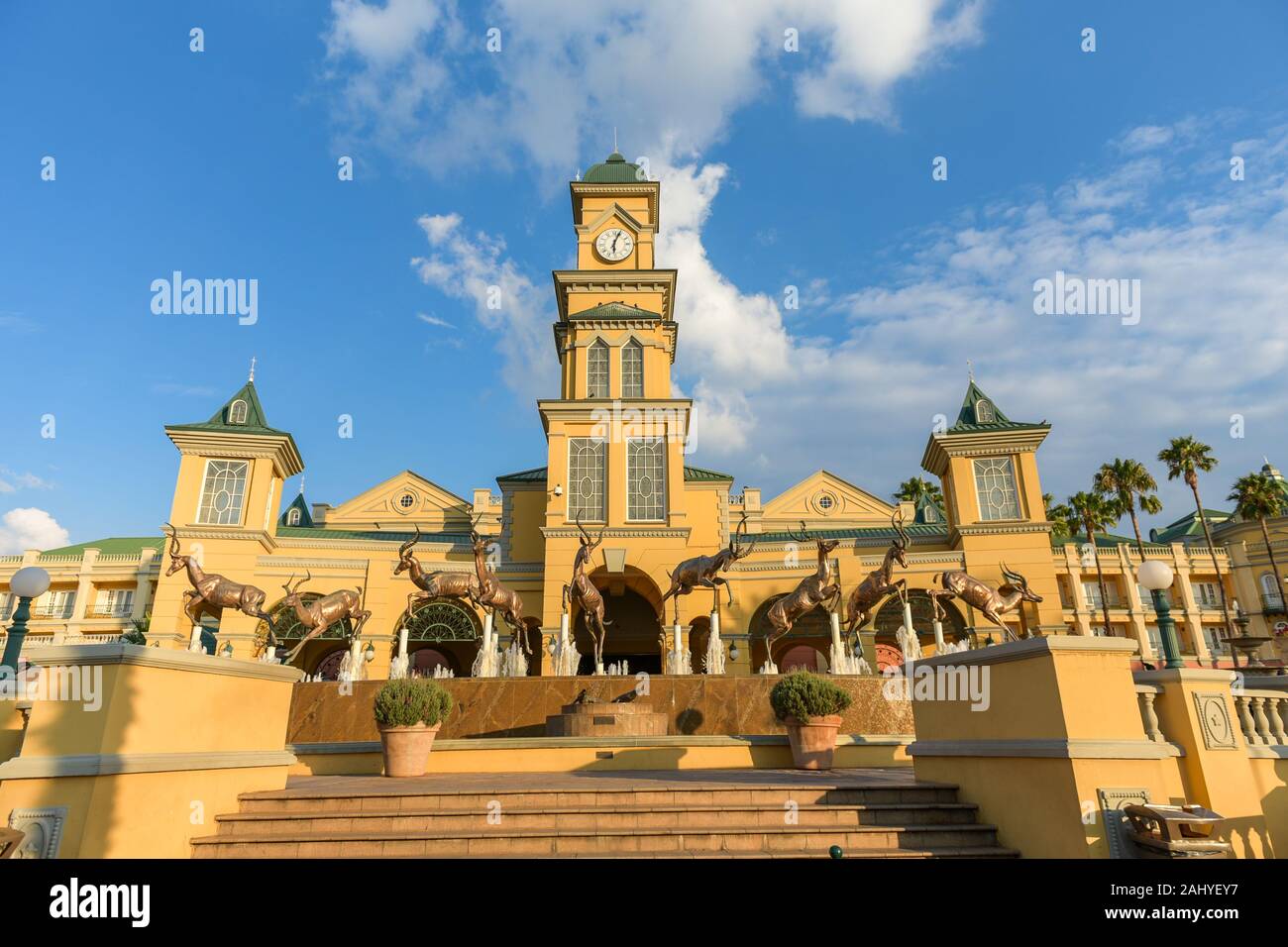 Magnificent view of Gold Reef City in Johannesburg, South Africa Stock Photo