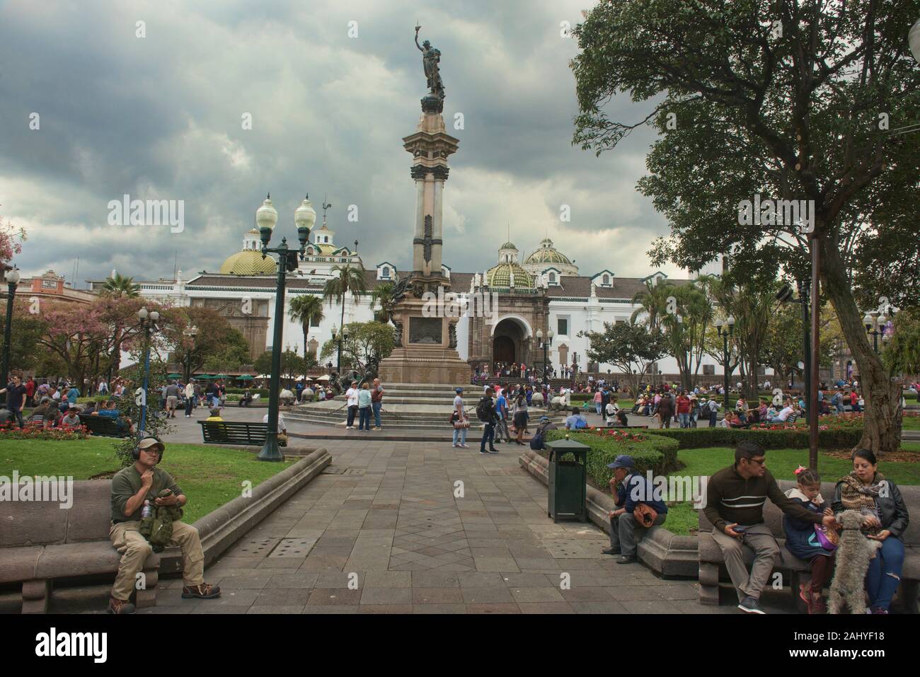Plaza Grande (Independence Square), the heart of Old Town Quito