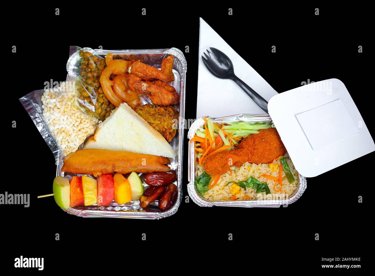 Disposable Restaurant Takeout Fast Food Aluminum Takeaway Food