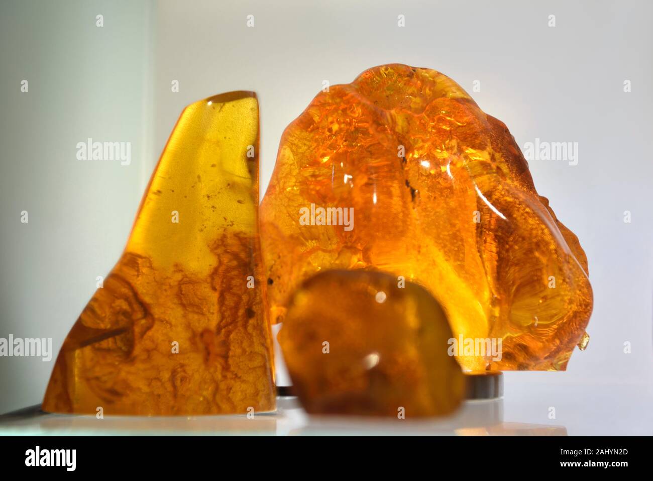 Baltic amber, Nida, Curonian Spit, Lithuania, Baltic States, North Europe. Stock Photo