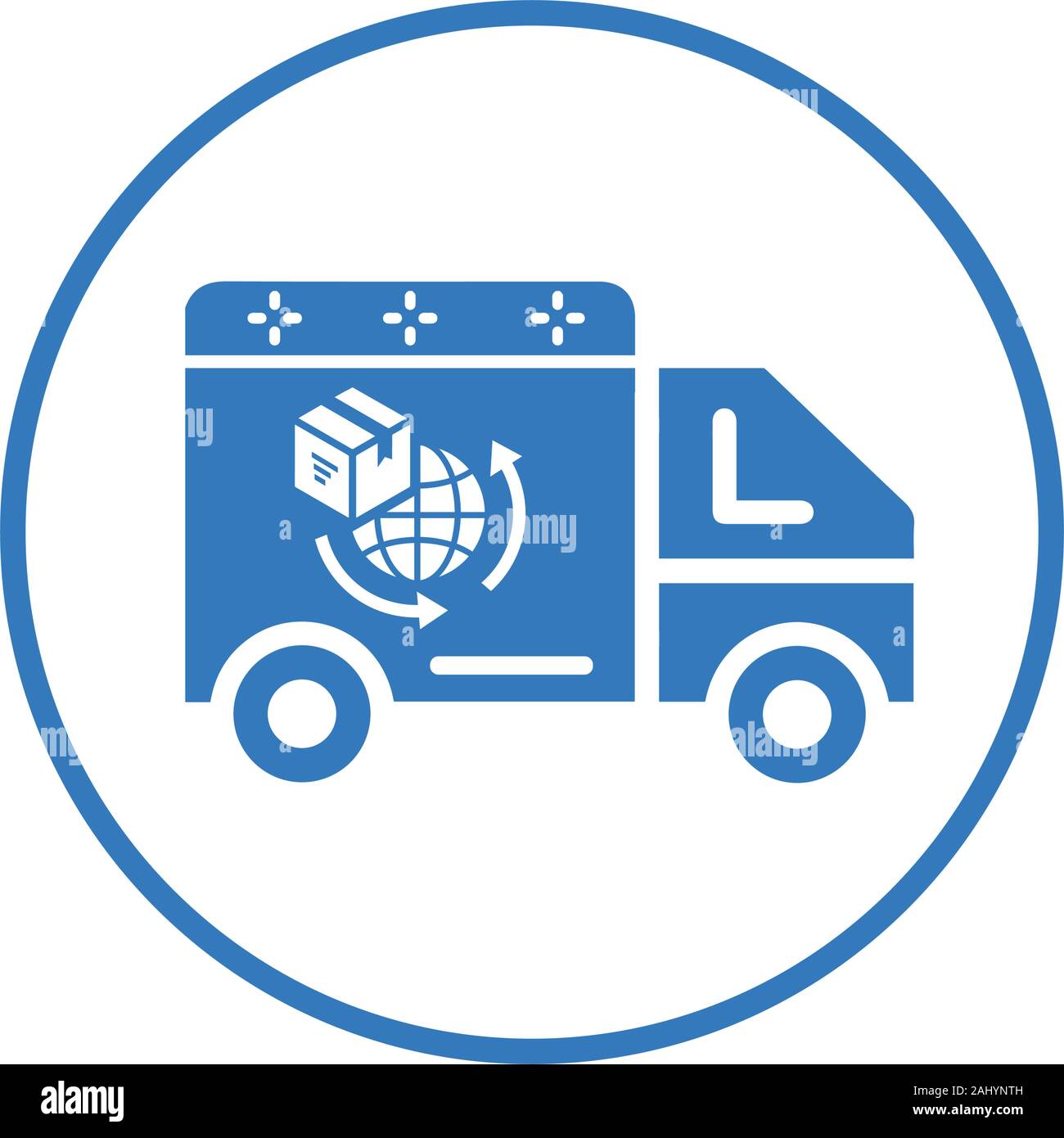 Worldwide delivery icon, international shipping Stock Vector Image