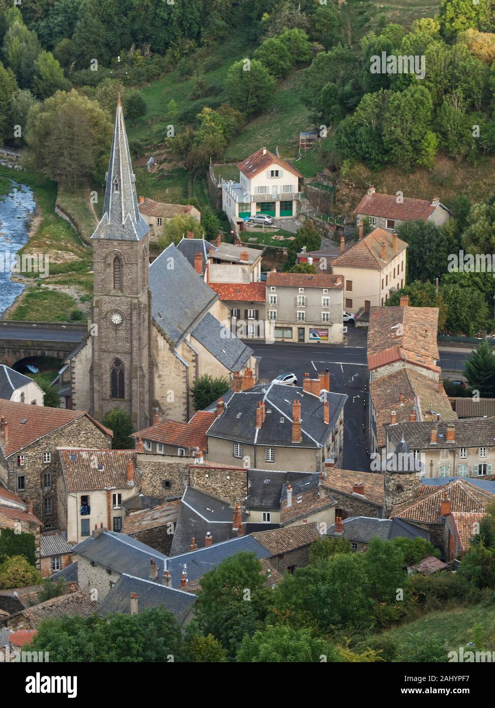 lower city with Eglise SainteChristine viewed from upper city, Saint