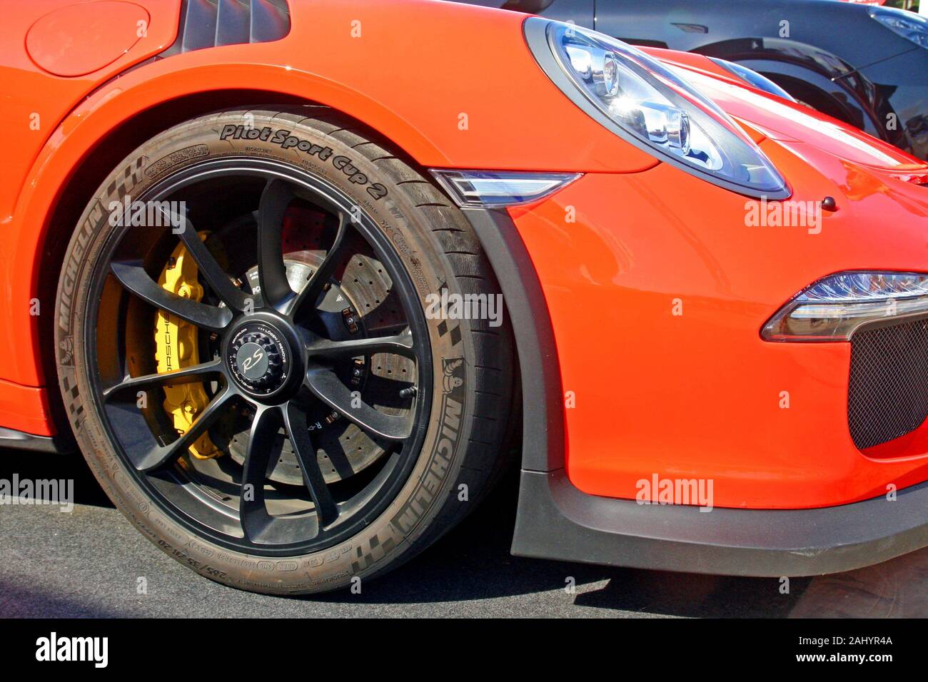 highend car tire Stock Photo Alamy