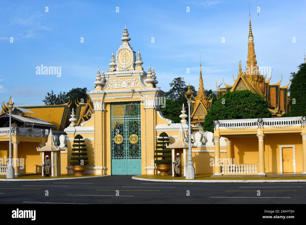 The Royal Palace in Phnom Penh, Cambodia,South Esat Asia. Stock Photo