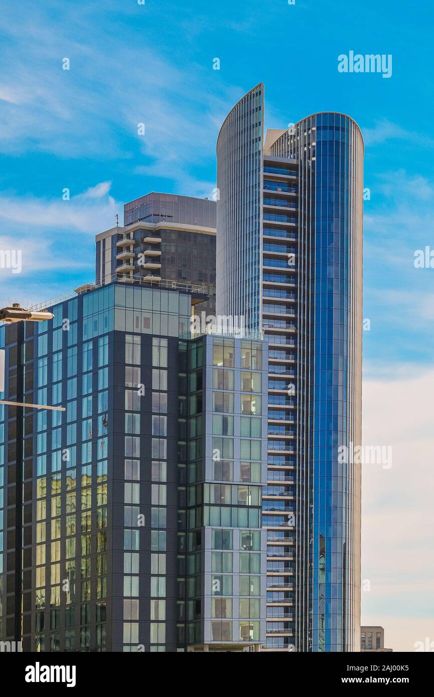 Picture of Modern Glass Towers Stock Photo - Alamy