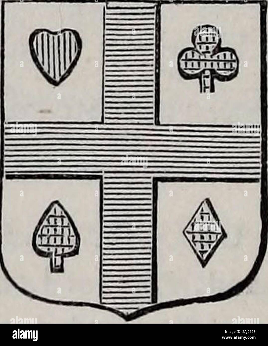 The Herald and genealogist . THIERS. TOULOUSE. ROUEN. 1 Macpherson, Annals of Commerce, i. 679. IRISH FAMILY HISTORY. 87 home use. By another ordonnance 14 Jan. 1605, the exporta-tion of cards was prohibited; and, for the easier collection of theduty, it was determined that the manufacture should be limitedto the towns of Paris, Rouen, Lyons, Toulouse, Troyes, Limoges,and Thiers in Auvergne. Shortly afterwards the like privilegewas accorded to Orleans, Angers, Romans, and Marseilles j and,by way of recompence to other places, it was arranged that therevenue should be expended in the encouragem Stock Photo