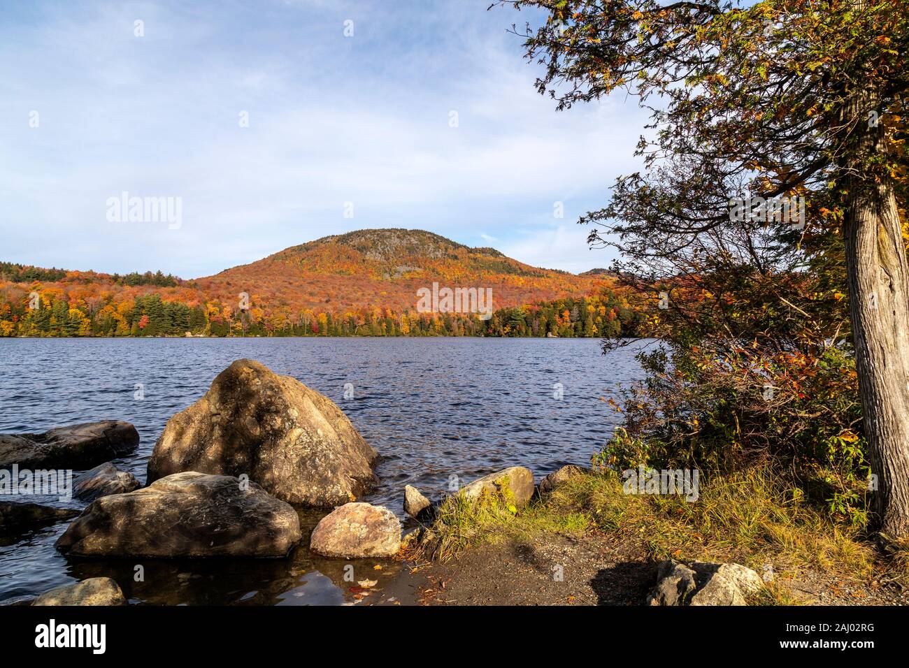 Autumn in MontOrford National Park, Eastern Townships, Quebec, Canada
