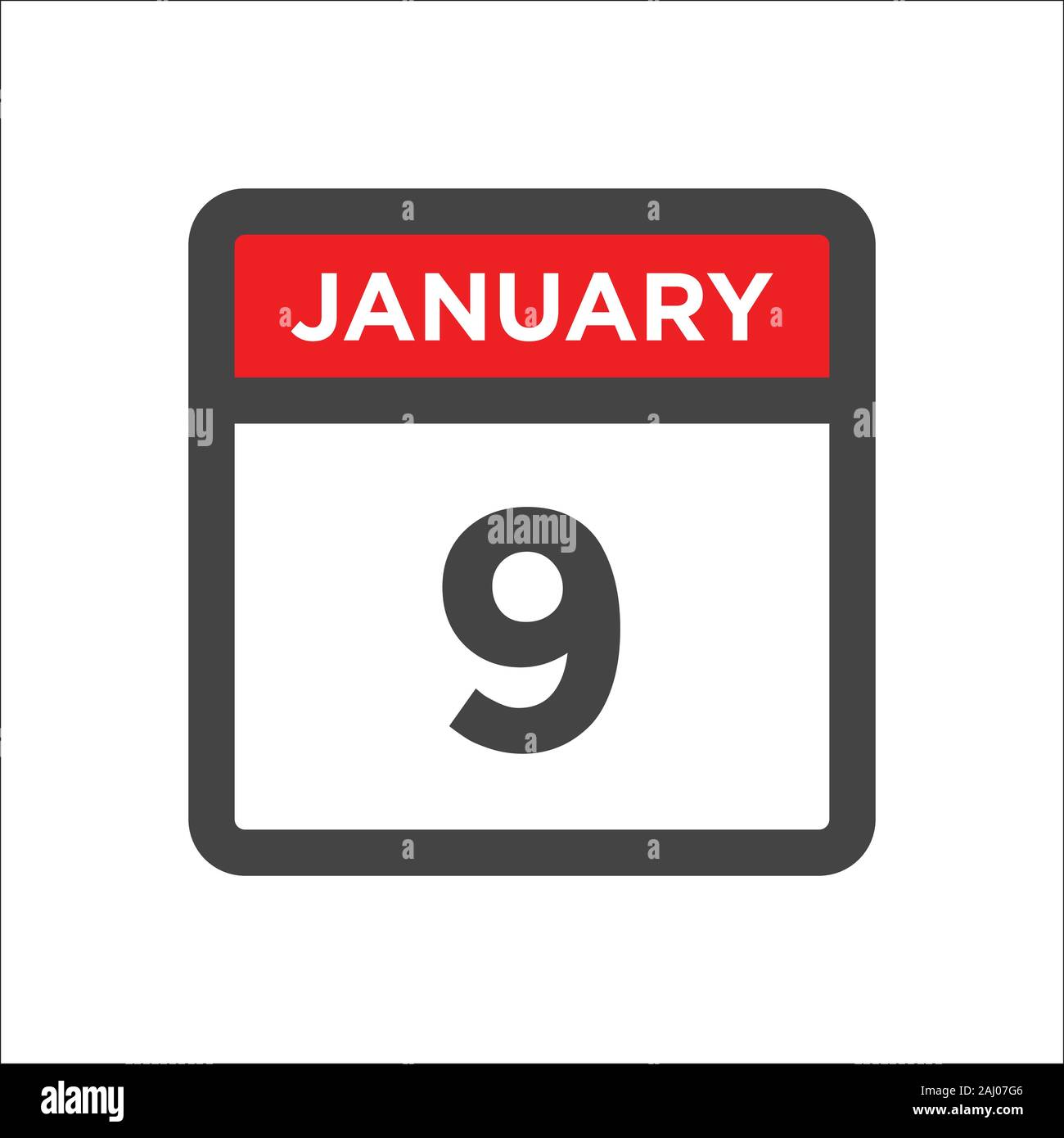 9-january-2020-stock-vector-images-alamy