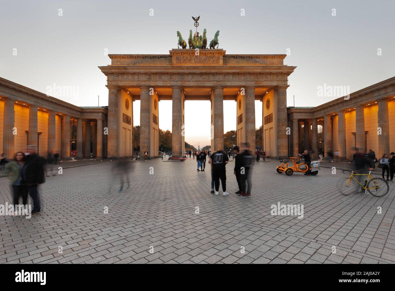 Brandenburg Gate (Brandenburger Tor) in Berlin, Germany; Brandenburger Tor in Berlin Stock Photo