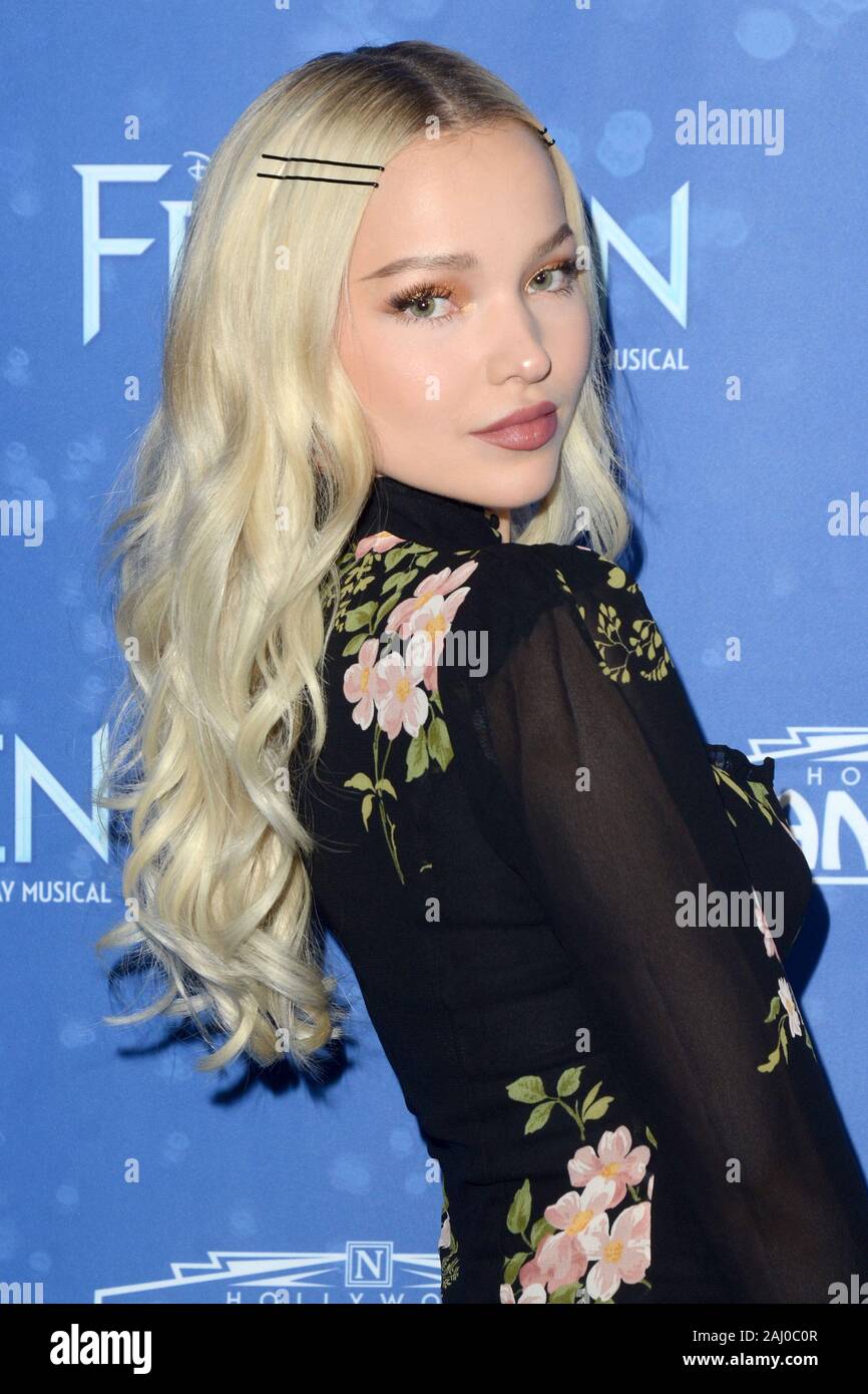December 6, 2019, Los Angeles, CA, USA: LOS ANGELES - DEC 6:  Dove Cameron at the LA Premiere Of ''Frozen''  at the Pantages Theater on December 6, 2018 in Los Angeles, CA (Credit Image: © Kay Blake/ZUMA Wire) Stock Photo