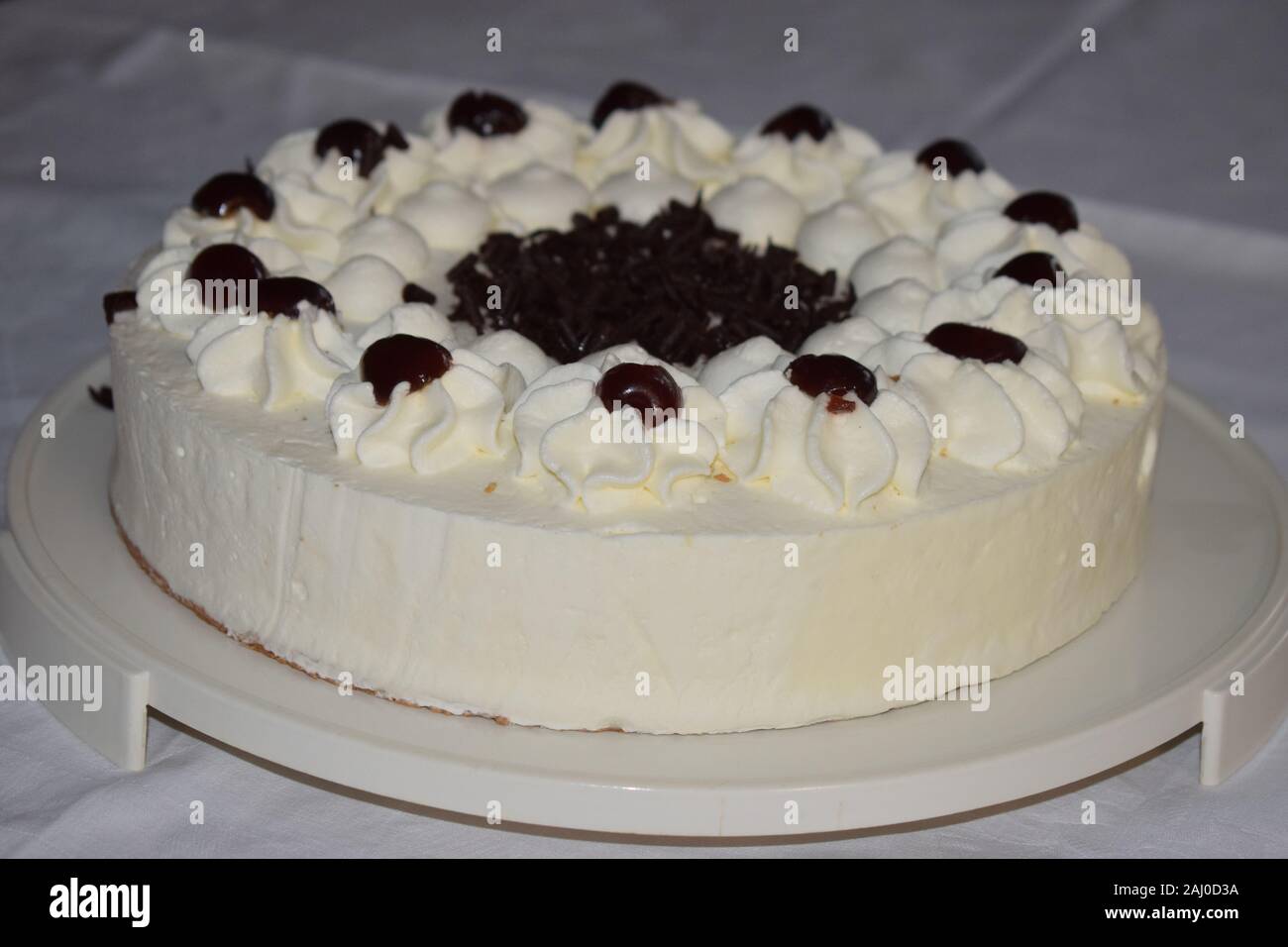 Schwarzwälder Kirsch cherry cream cake from Germany Stock Photo Alamy