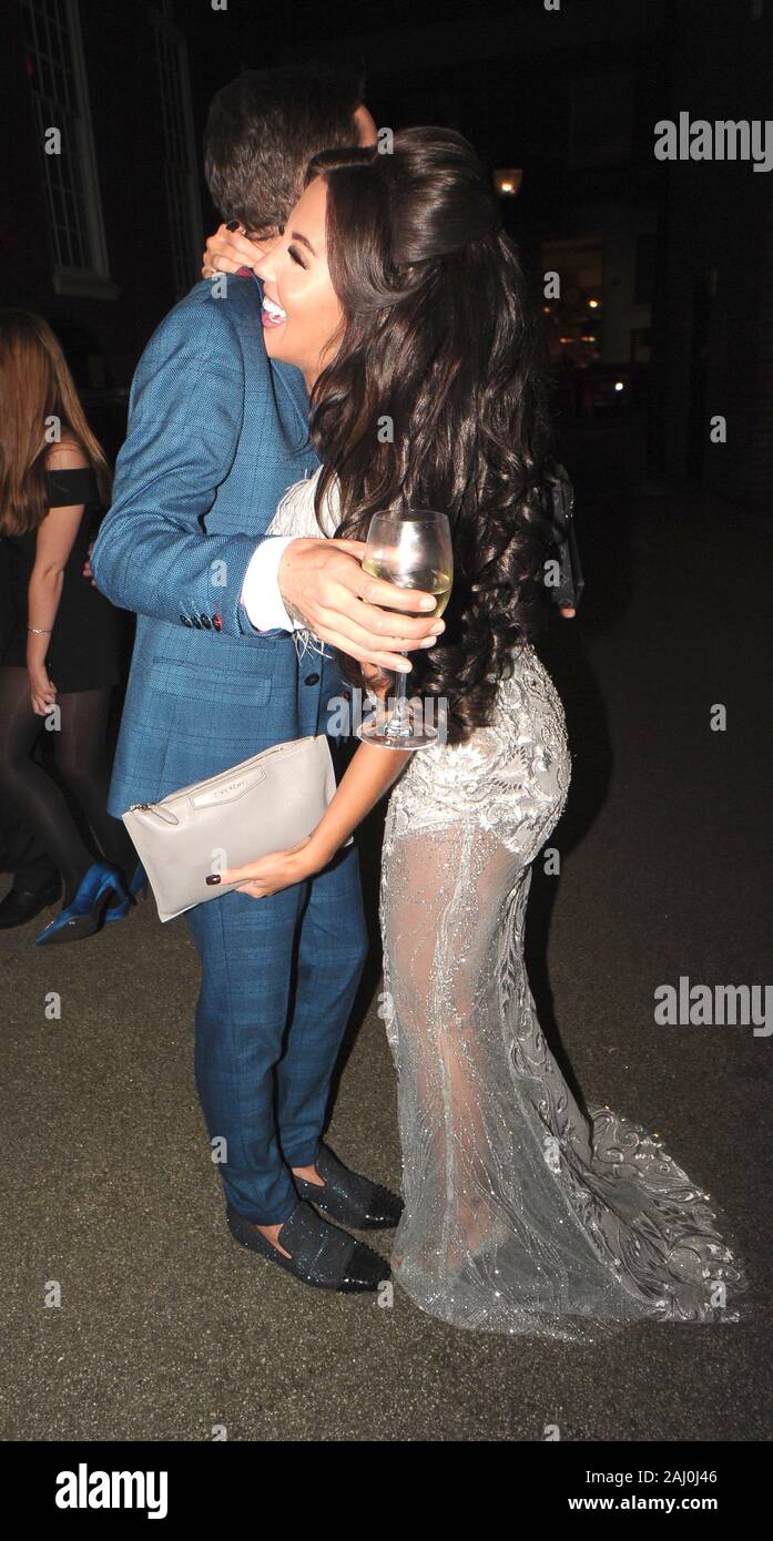 Yazmin Oukhellou and Bobby Norris Kiss. Leaving the Best Heroes Awards