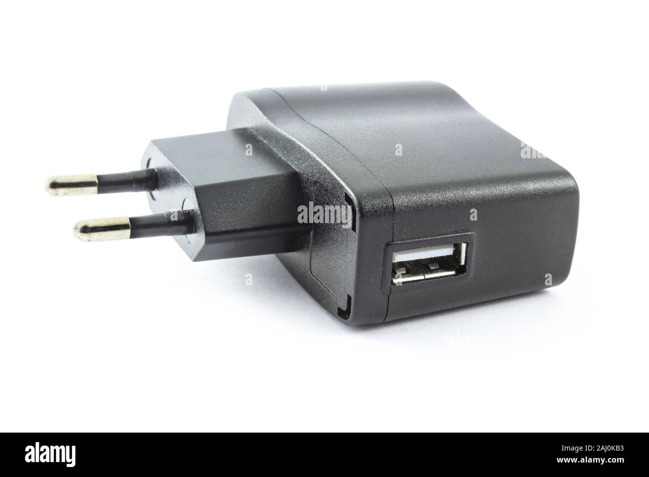 Network charger for gadgets isolated on white Stock Photo