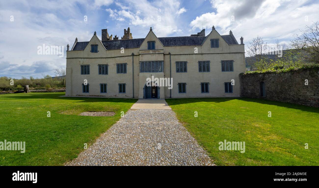 Ormonde Castle, Carrick-on-Suir, County Tipperary, Ireland is an Irish tudor castle. Stock Photo