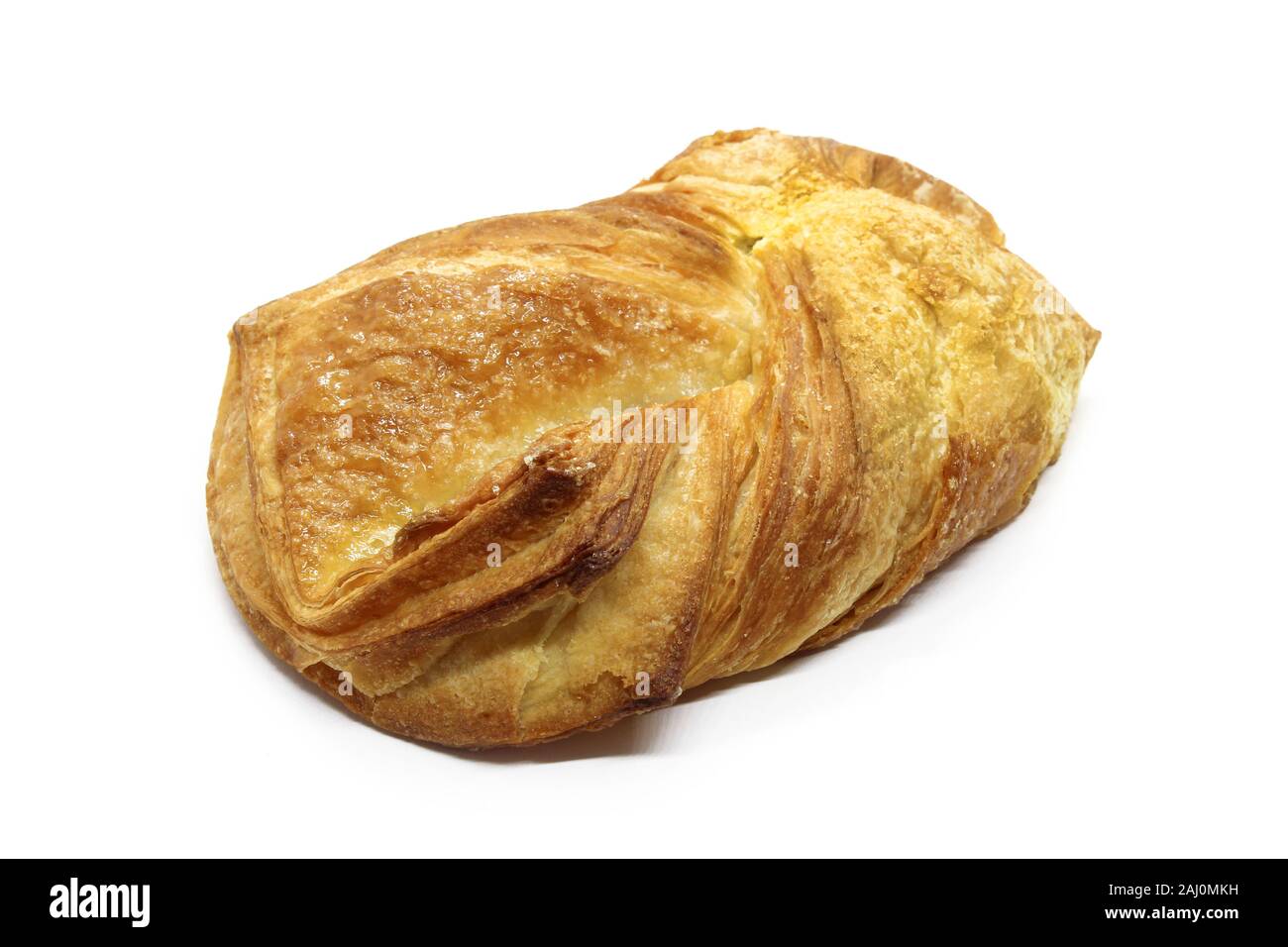 Bun with a puff pastry isolated on white background Stock Photo - Alamy
