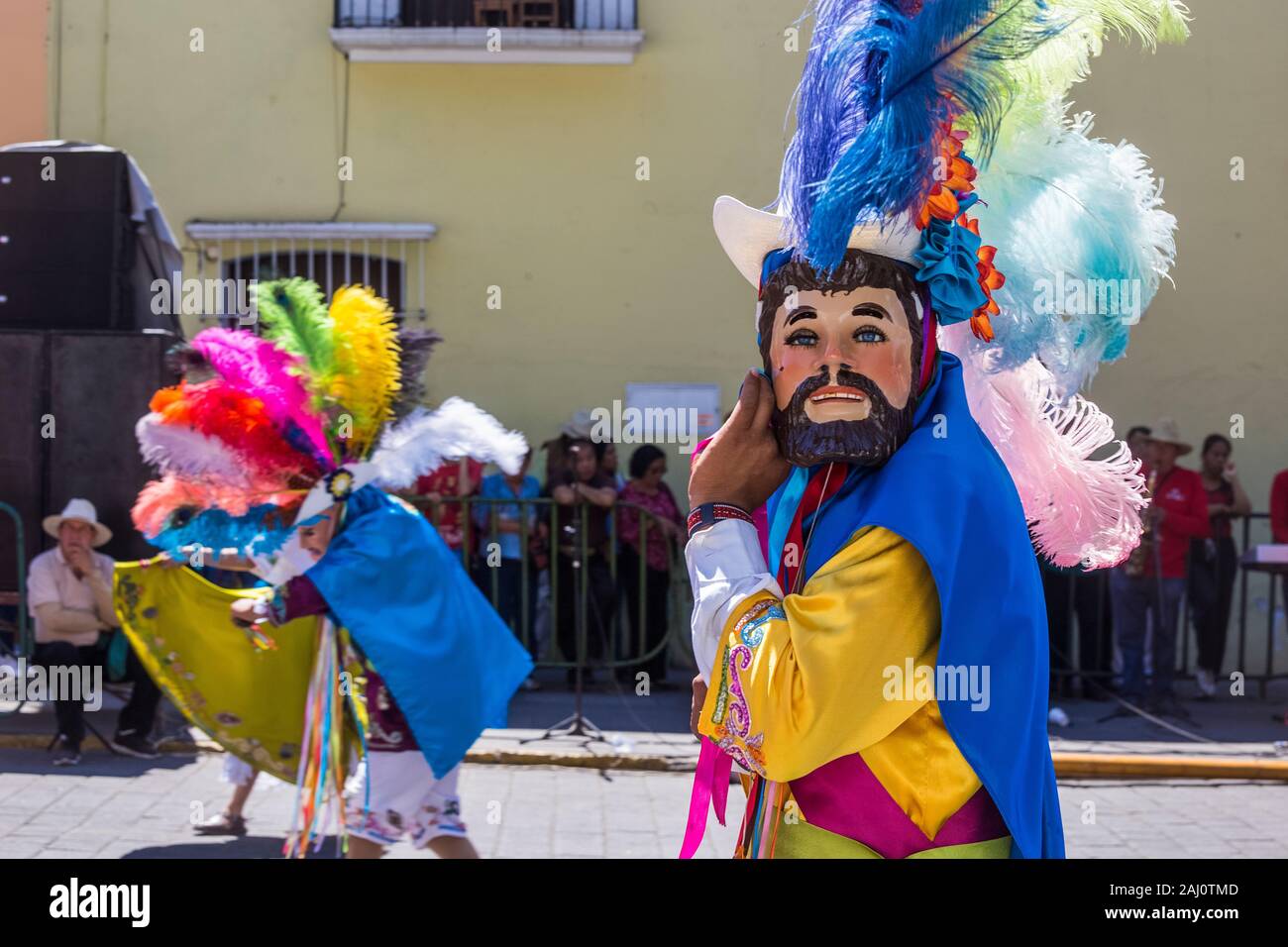 Mexico Tlaxcala Tlaxcala de Xicohténcatl Carnival Huehues of San Juan ...