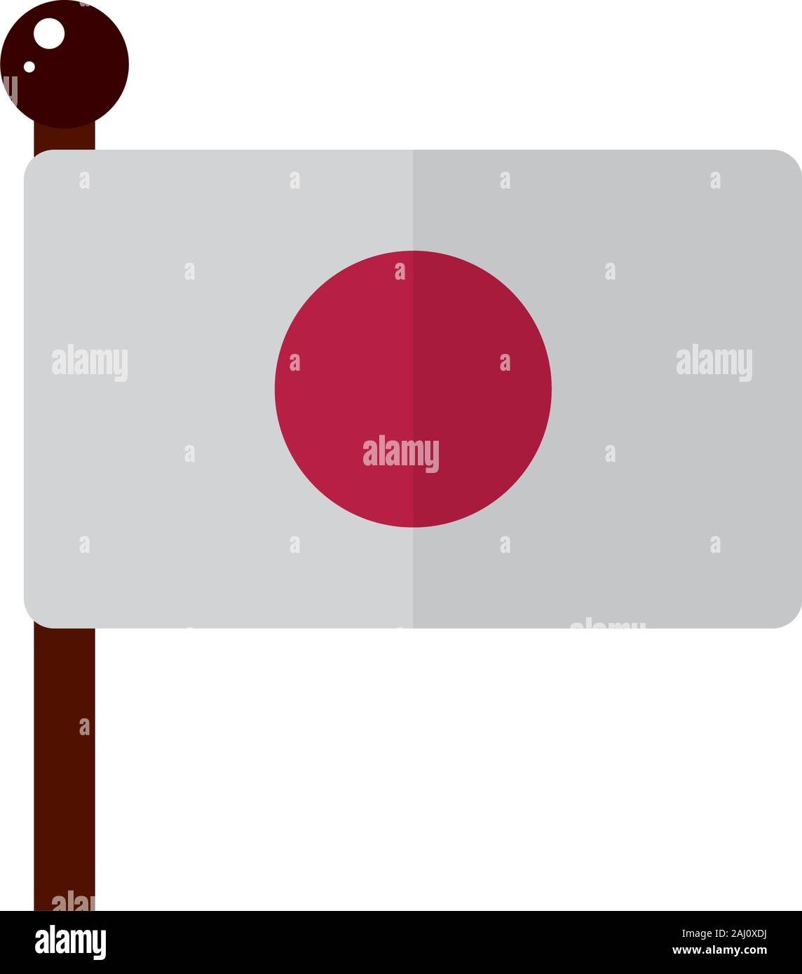 flag nation culture traditional japan icon vector illustration Stock ...
