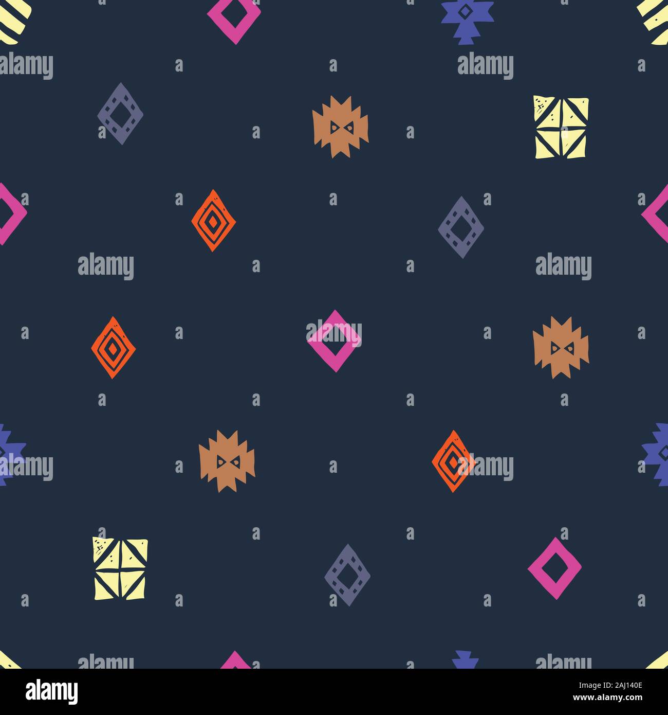 Seamless Ethnic pattern. Tribal vector abstract background Stock Vector ...