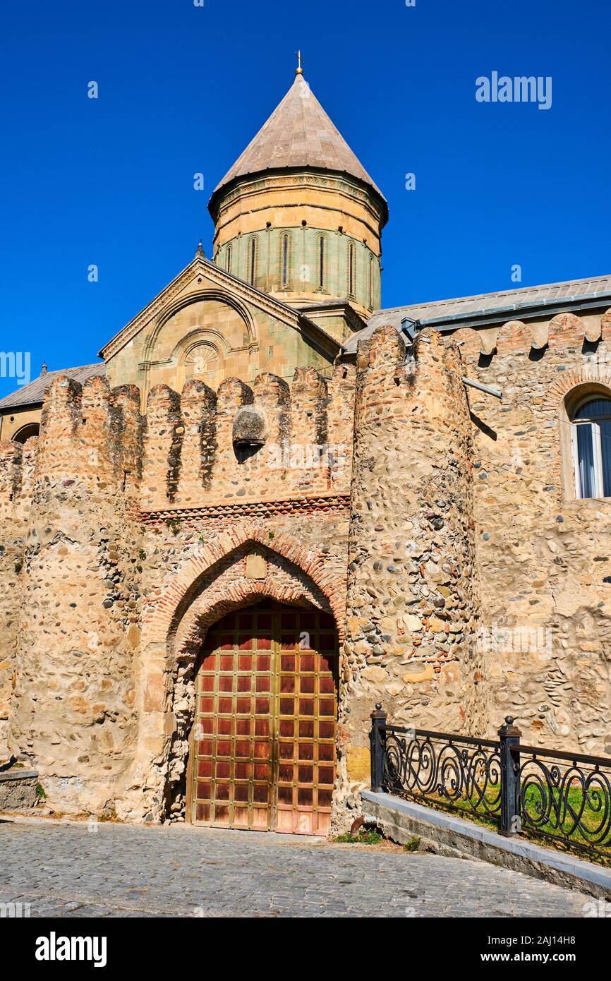 Georgia, Caucasus, Mtskheta-Mtianeti region, Mtskheta,  Svétiskhvéli cathedral Stock Photo