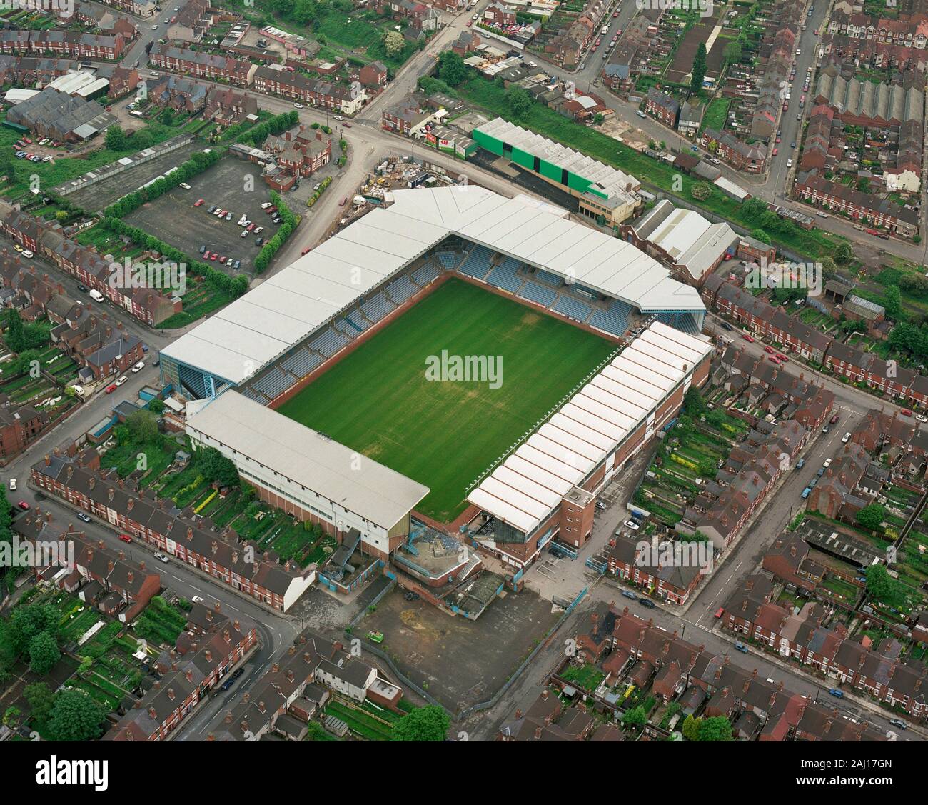 An aerial view of coventry citys highfield road football ground hi-res