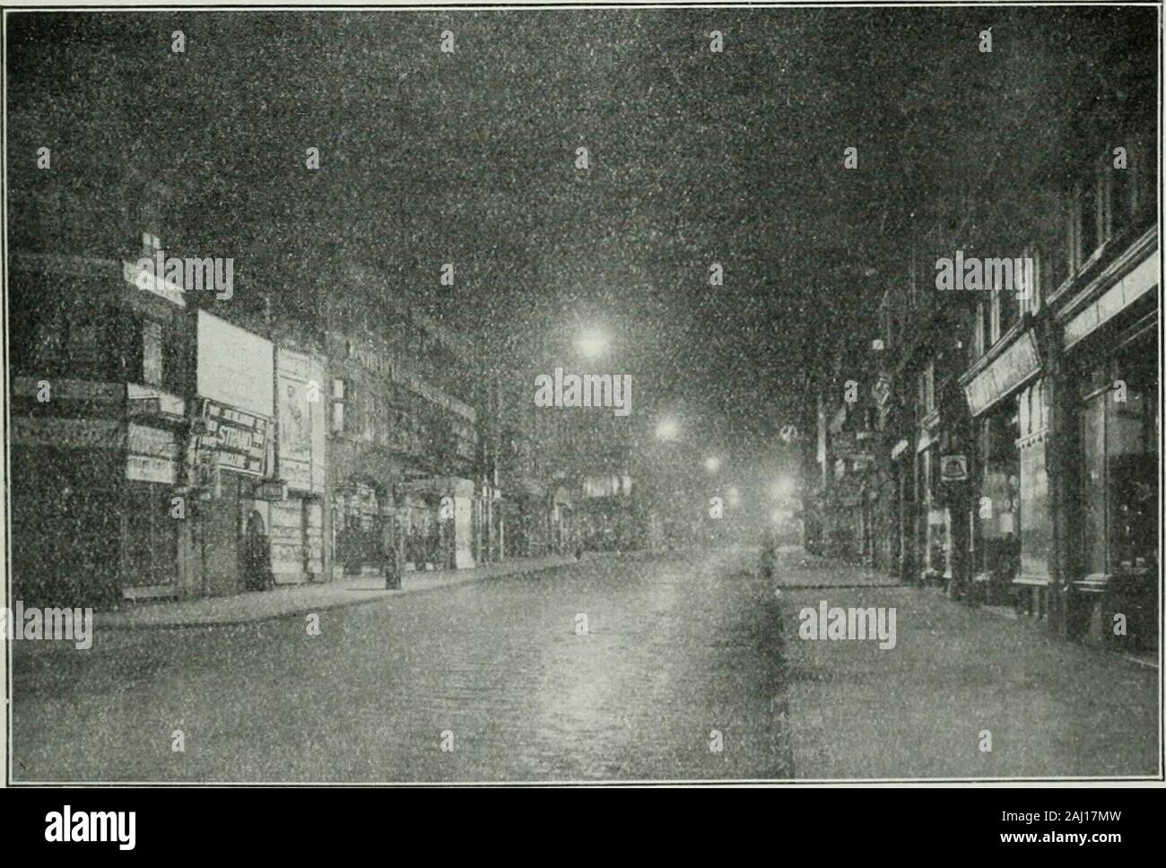 Light And Lighting Fig 8 A View Of Fleet Street Formerly Lighted By Keith High Pressure Gas Lamps On Brackets Fig 9 Fleet Street As H Is Now W14 Lighted By Centrally Suspended