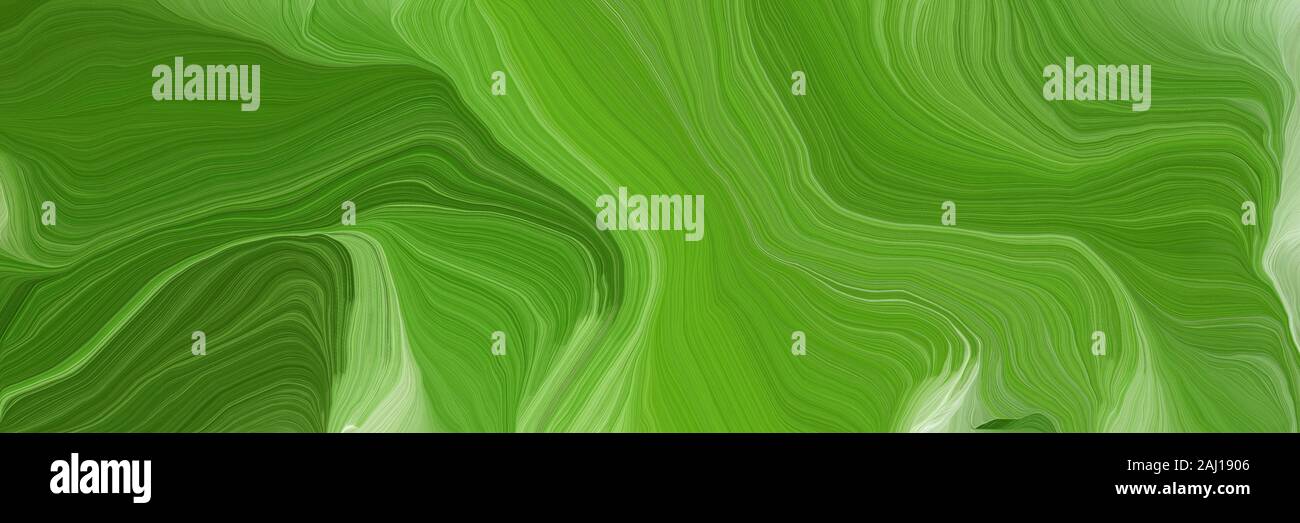 Horizontal Banner Background With Dark Green Ash Gray And