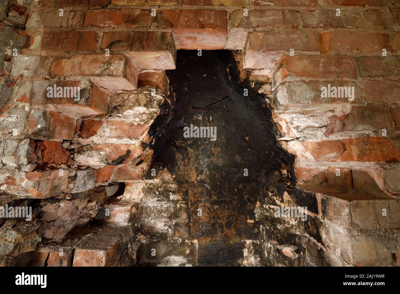 Old Brick Fireplace Stock Photos Old Brick Fireplace Stock