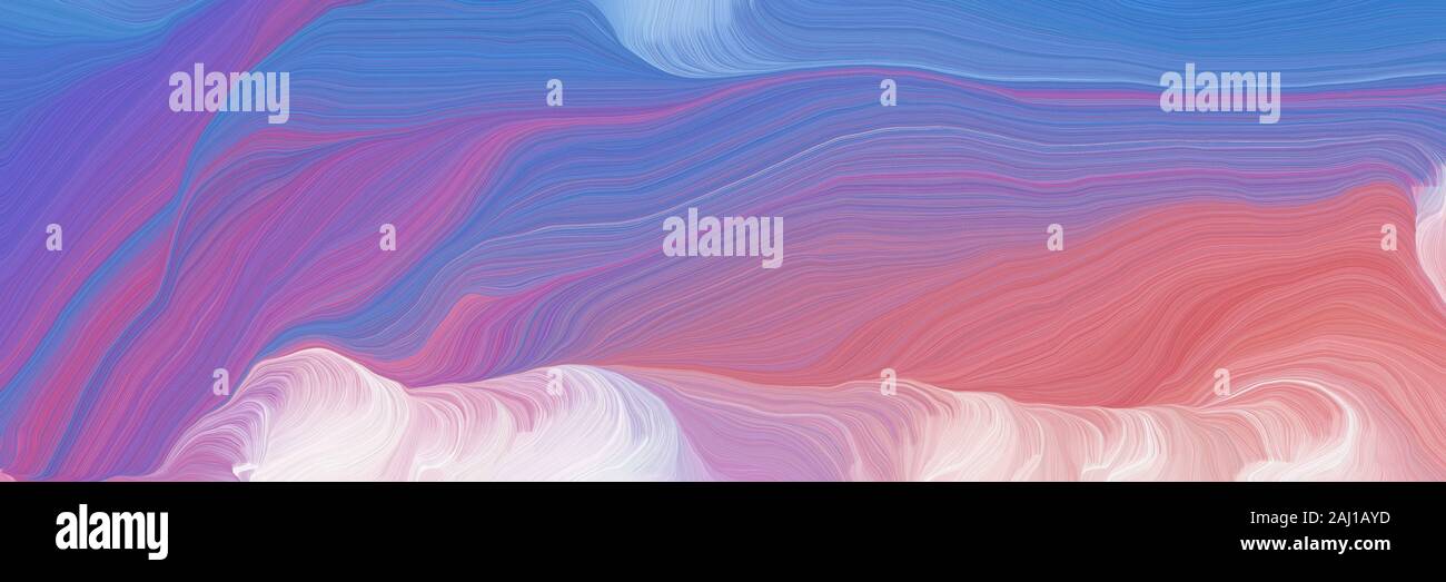 Horizontal Background Banner With Medium Purple Steel Blue And