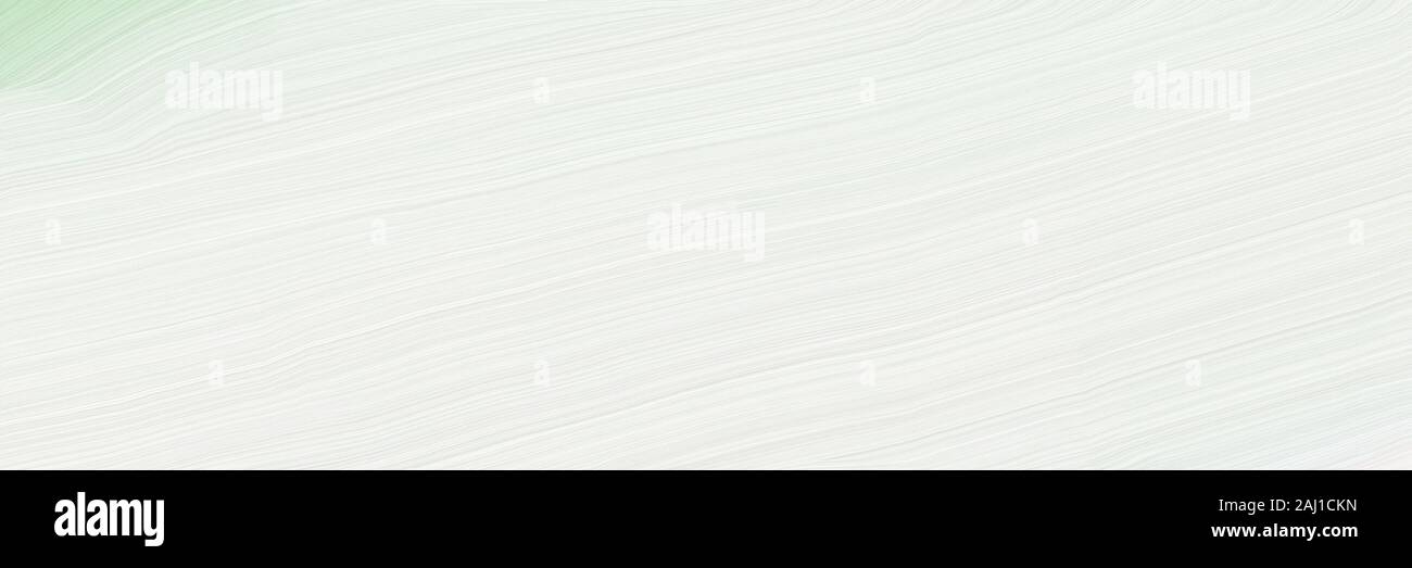 Horizontal Banner Background With White Smoke Light Grayish Green