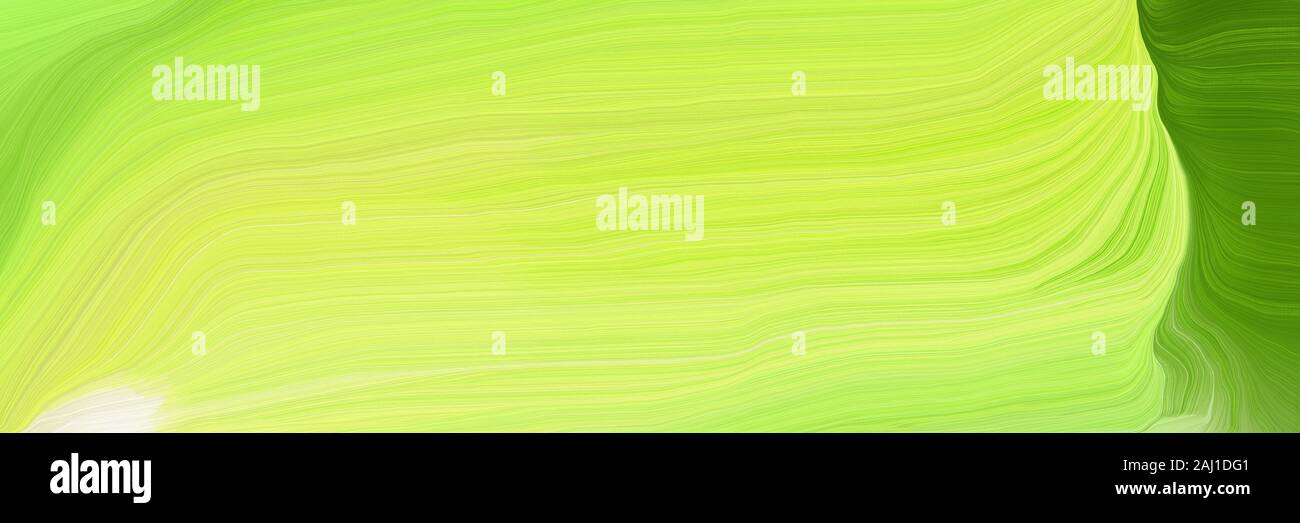 Horizontal Background Banner With Green Yellow Dark Green And