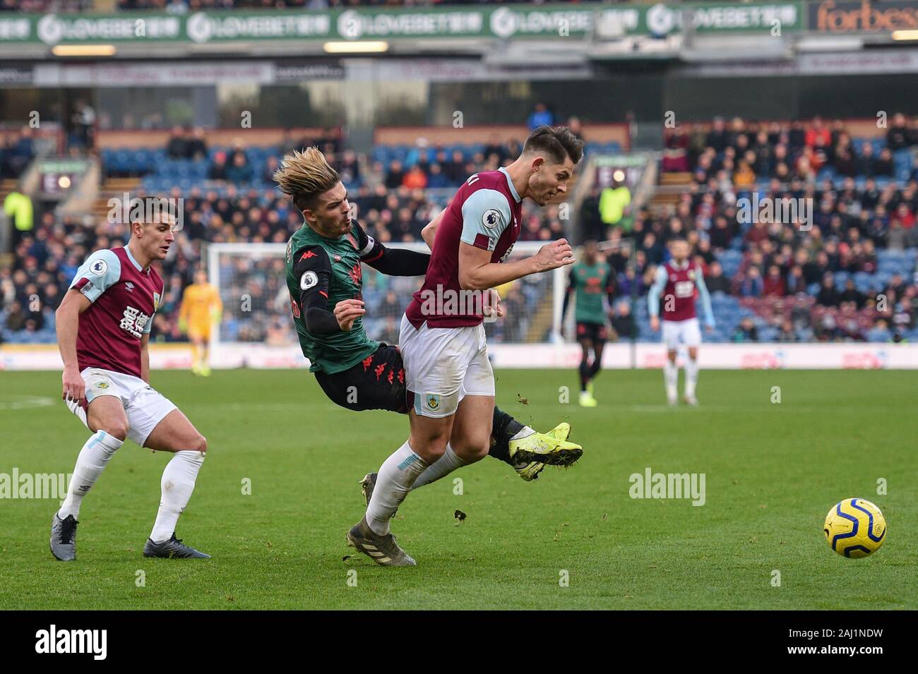 1st January 2020 Turf Moor Burnley England Premier League Burnley V Aston Villa Jack Grealish 10