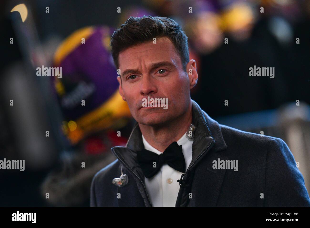 Ryan Seacrest attends the Times Square New Year's Eve 2020 Celebration on December 31, 2019 in New York City. Stock Photo