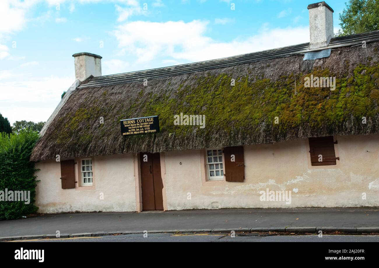 Robert Burns Birthplace, Ayr, Ayrshire, Scotland, United Kingdom, Europe Stock Photo
