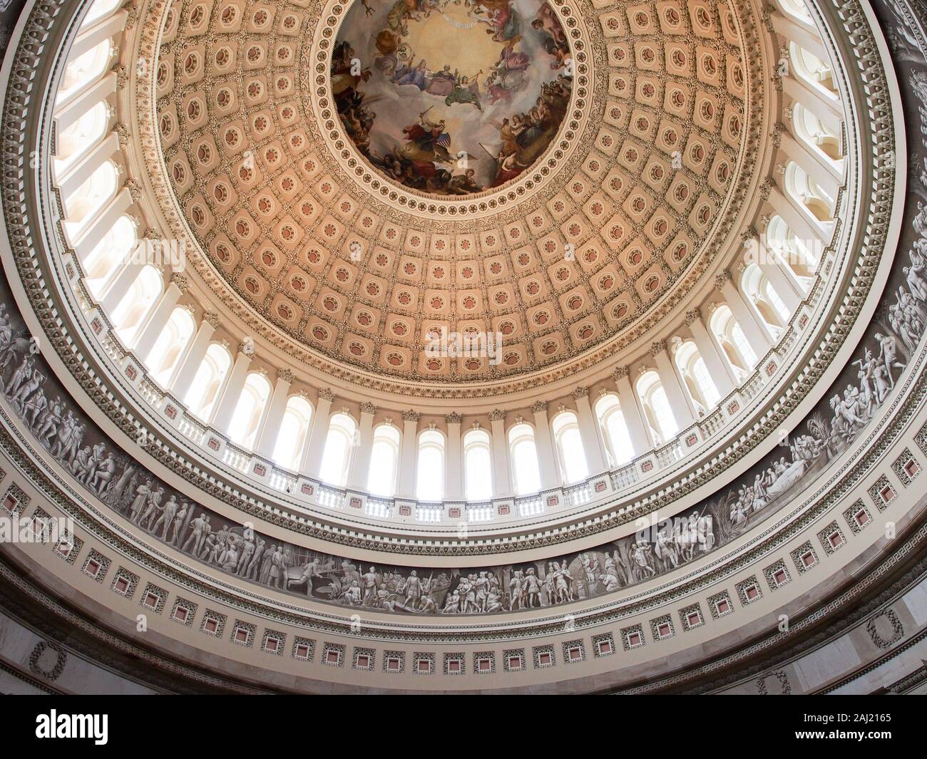 Rotunda of the U.S. Capitol Building, Washington, DC, USA, North America Stock Photo