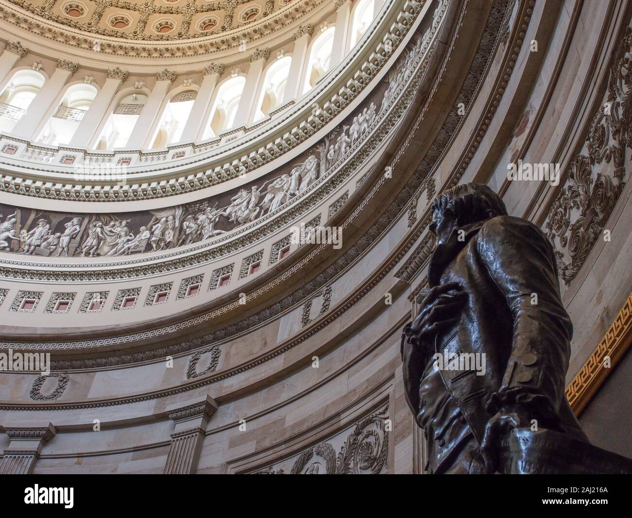 Rotunda of the U.S. Capitol Building, Washington, DC, USA, North America Stock Photo