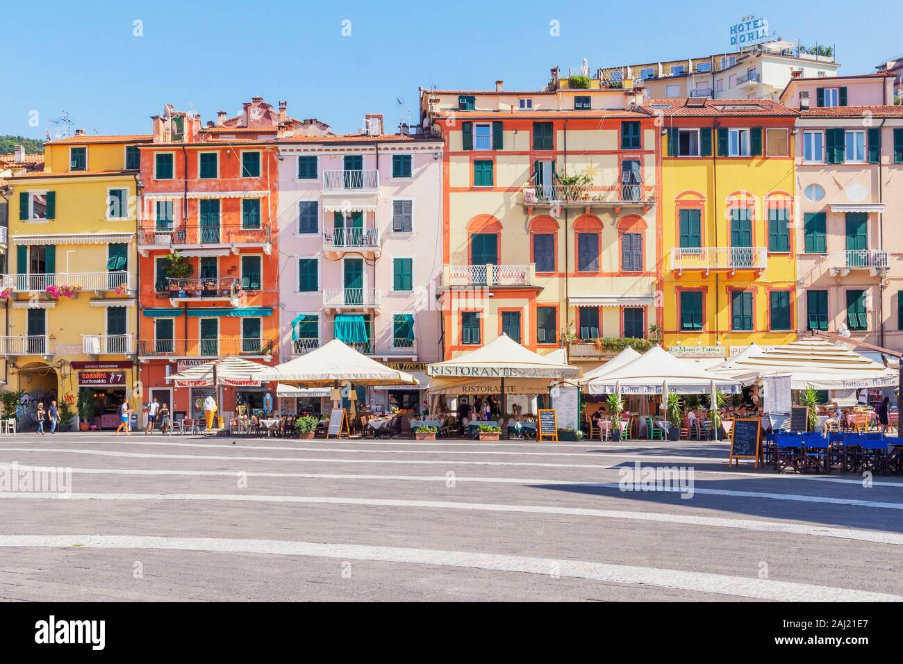 Historic district, Lerici, La Spezia district, Liguria, Italy, Europe Stock Photo