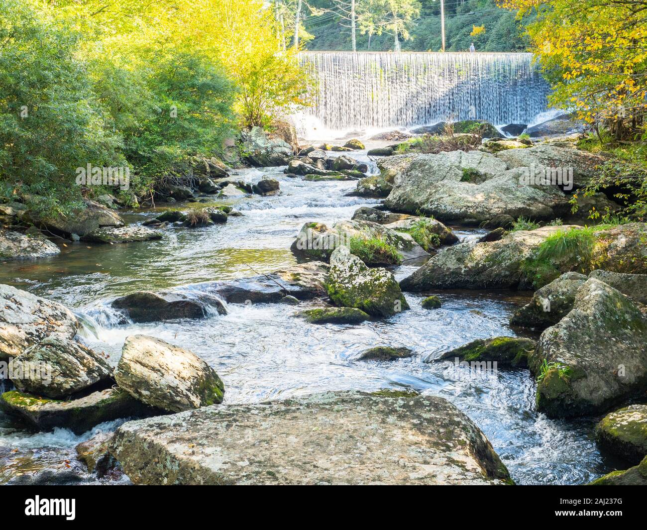 Waterfall, Blowing Rock, North Carolina, USA, North America Stock Photo