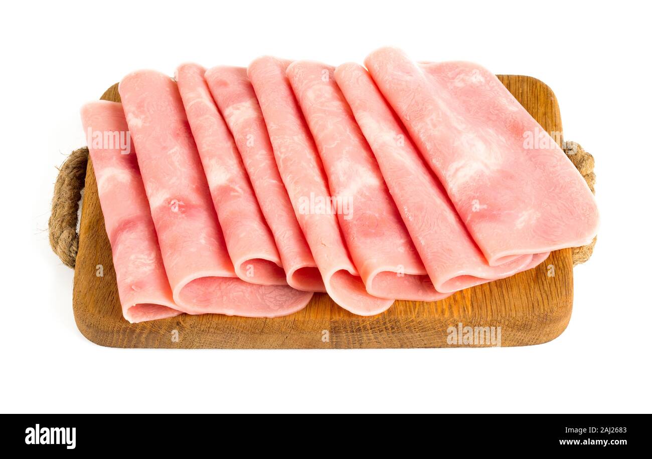 squared slice of lean pork ham Stock Photo Alamy