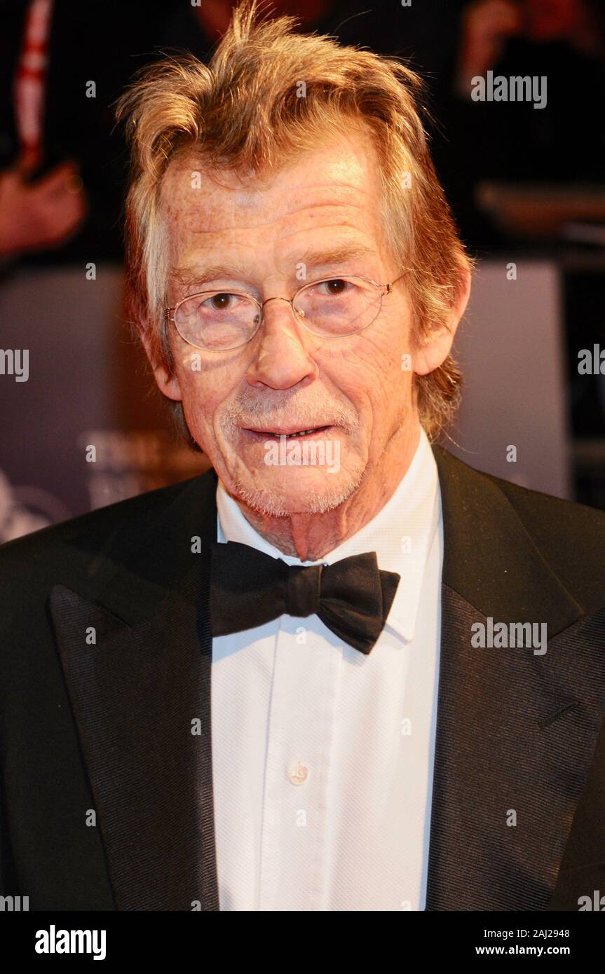 John Hurt. Premiere of Fantastic Mr Fox, London. UK Stock Photo