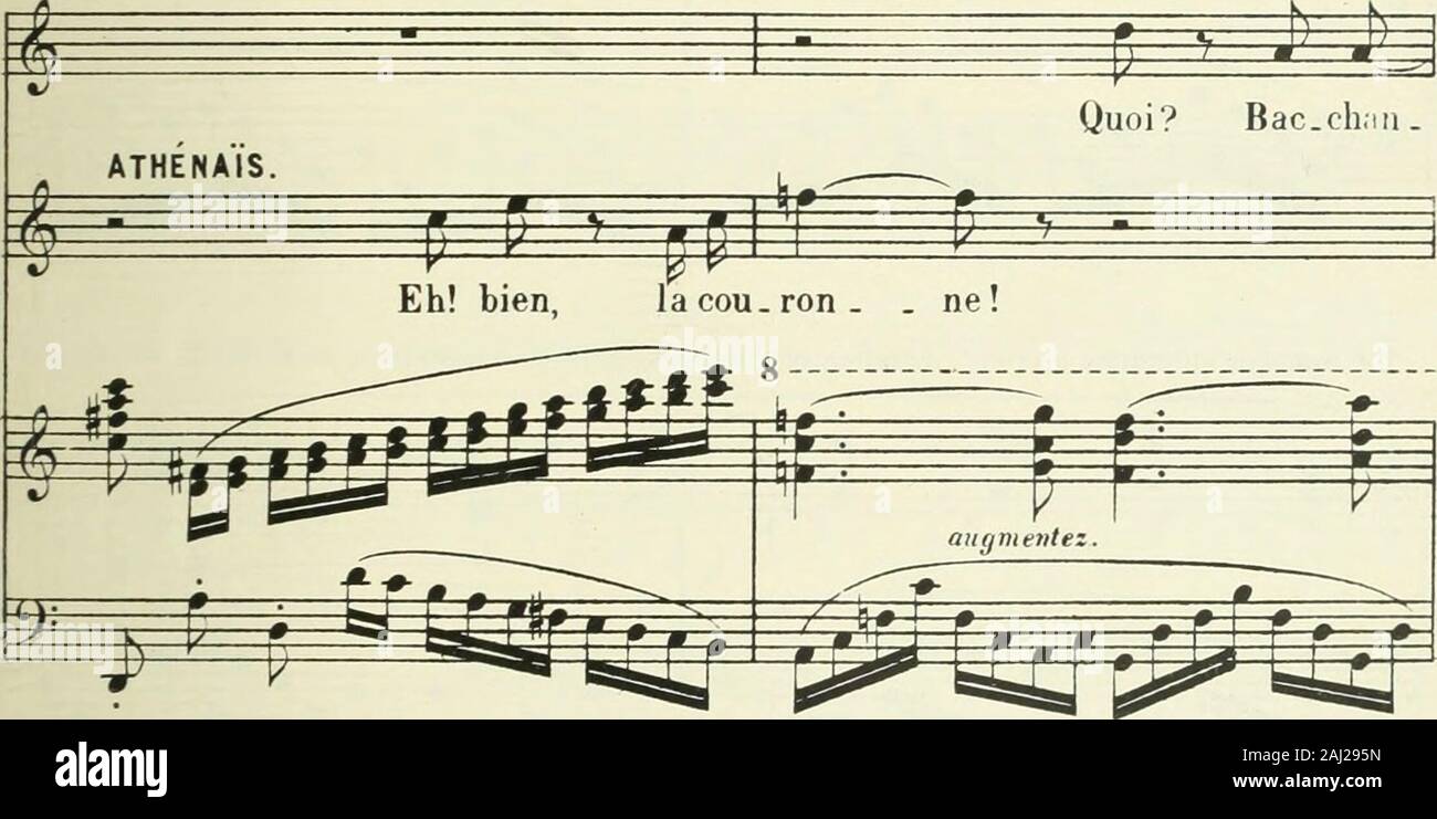 La carmélite; comédie musicale en quatre actes et cinq tableaux Poëme de Catulle Mendès . ^^UsJ OLYMPE.. -titA^^^ m te, U. ne couron.ne pour toi^.. 1 ^vtc Mil sourire. ^ ? m— f $ ï ê Dà . can n ^&lt; : the. H: / g ^L^j^Ujj ^J^^^r^-^ «2 Stock Photo