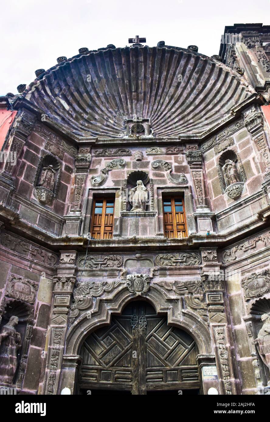 Templo de Nuestra Senora de la Salud built in 1735, San Miguel de Allende, Mexico Stock Photo