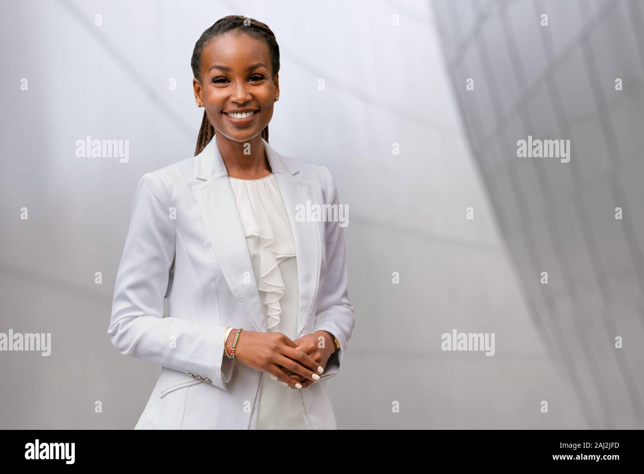 Headshot of an african american businesswoman, CEO, finance, law, attorney, legal, representative Stock Photo
