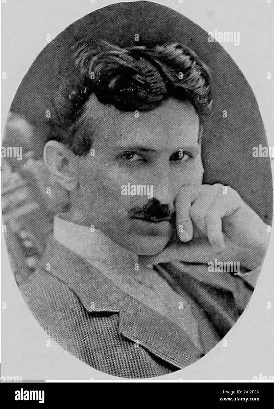 Empire state notables, 1914 . RUPERT RARNES THOMAS Chairman Committee on Sites Board of Education, President The Lay and Way Co. New York City. NIKOLA TESLA Electrician, Electrical Investigator and Inventor, Discoverer of the Rotating Magnetic Field, etc. New York City 496 Empire State Notablescapitalists, merchants, etc. Stock Photo