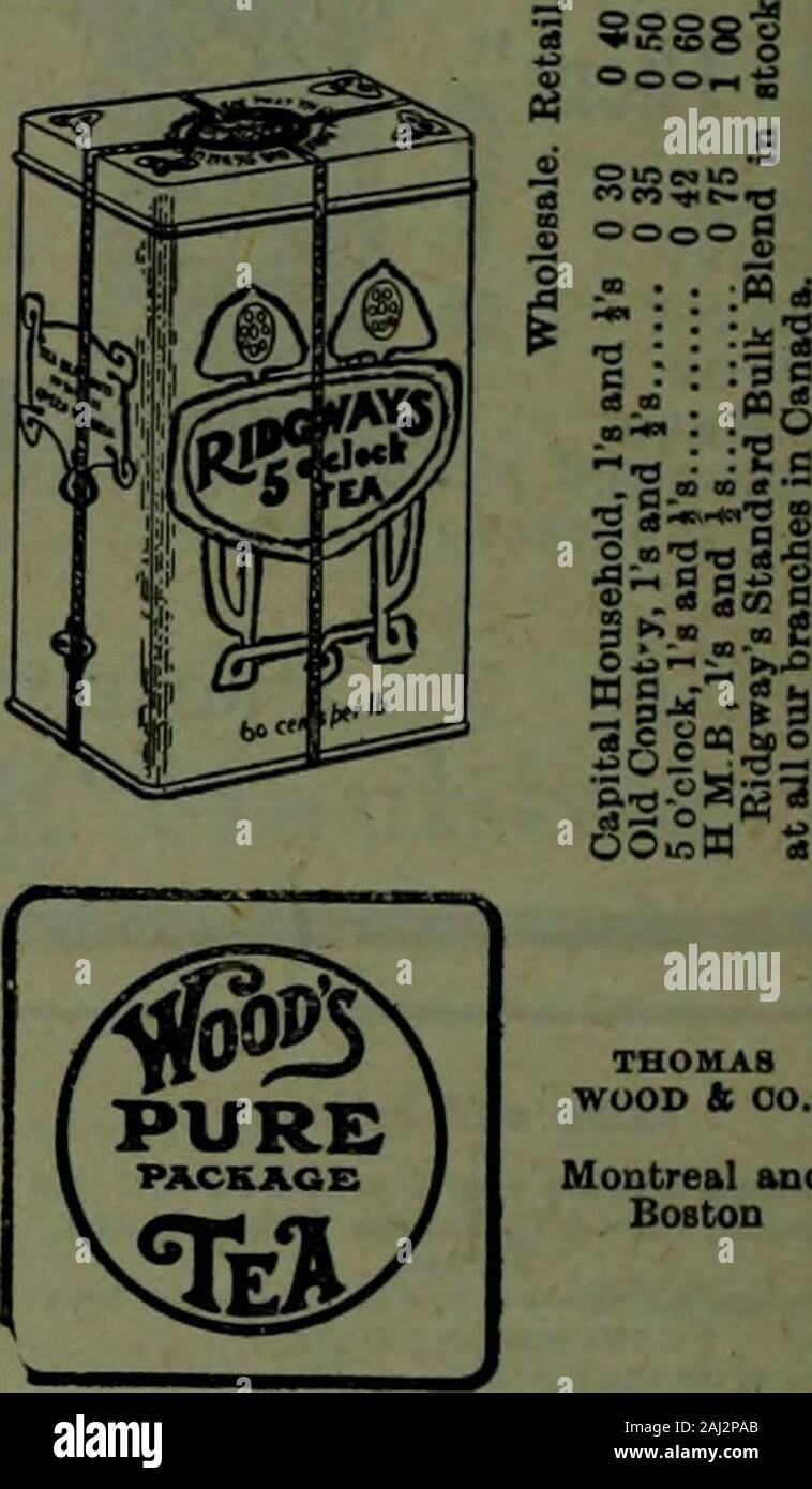 Canadian grocer July-December 1908 . acked in air-tight tins only. wholesale retail Blue label is and Is 0 24 0 30 Orange is, is and Is.... 0 30 0 40 Pink Vja&ls.tins .... 0 35 0 50Red Dominion blend, is and Is 0 44 0 60 Gold Afternoon blend, isandls 0 60 0 70 pYLONTE^ RInnT.ahel.l a 0 20 BlneLabeLia 0 21 Orange Label, Ia and ia .... 0 23 Brown Label, la and ia 0 38 Brown Label, i 0 30 Qresn Label, la and ia 0 86 MINTO BROS., 55 Front St. East Wholesale Retail. Black, green. mUed,i. 0 70 100 is .....!.. 0 44 0 60 • • 1 Iba. k is. 0 40 0 60 Is. .......0 38 0 50 libs.* is. 0 35 0 50 lib!,.is.... Stock Photo