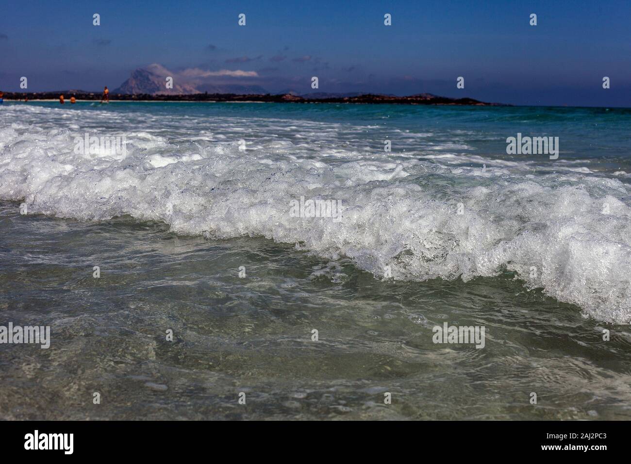 Mediterranean sea next to San Teodoro village, Sardinia, Italy. Stock Photo