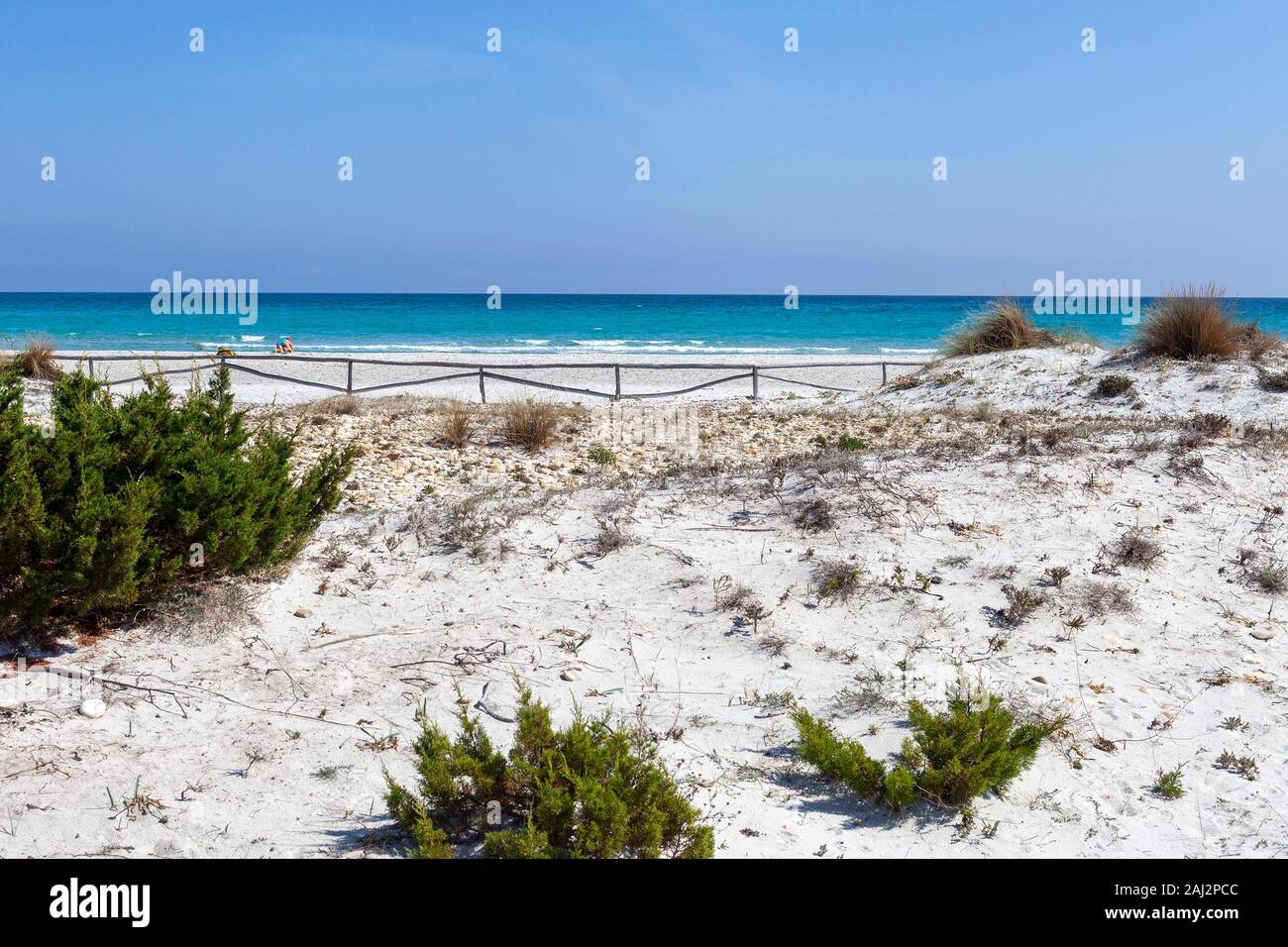 Mediterranean sea next to San Teodoro village, Sardinia, Italy. Stock Photo