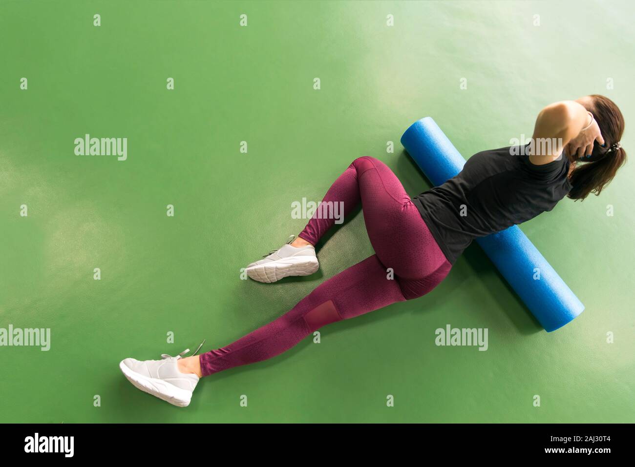 Foam roller exercise hi-res stock photography and images - Alamy