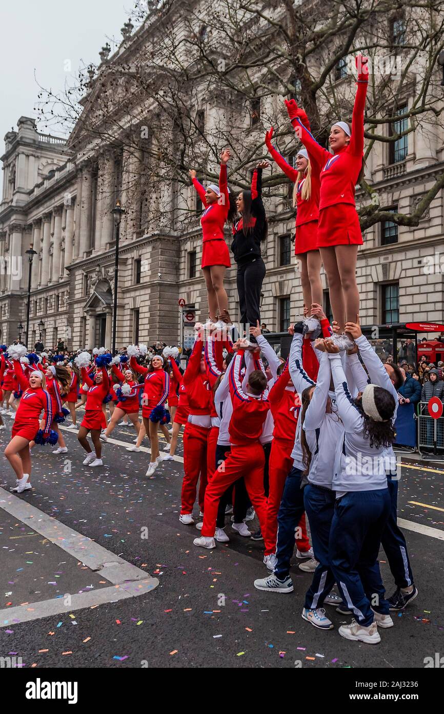 The London New Year's Day Parade marks the start of the New Year, 2020